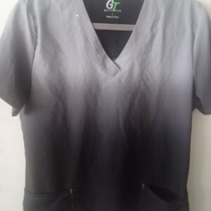 Women's Gray V-Neck Top